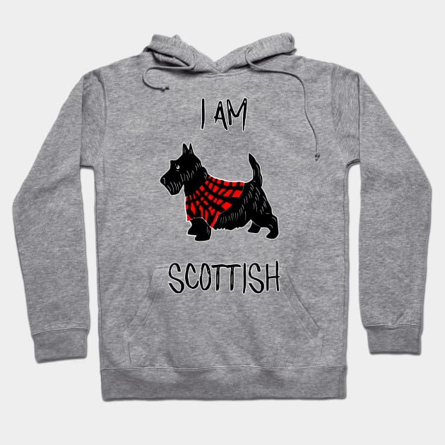 Scottish Terrier Black Hoodie by SandraKC